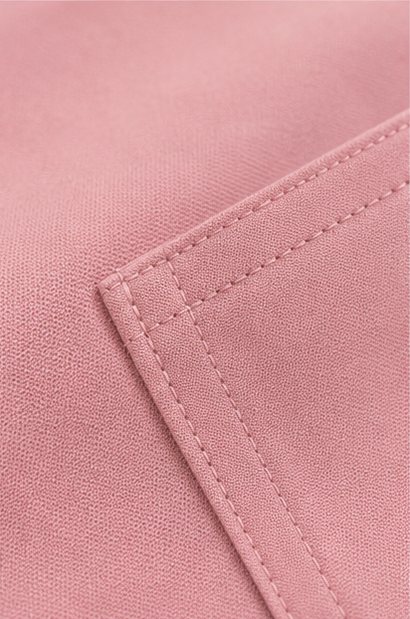 Topstitched seam detail