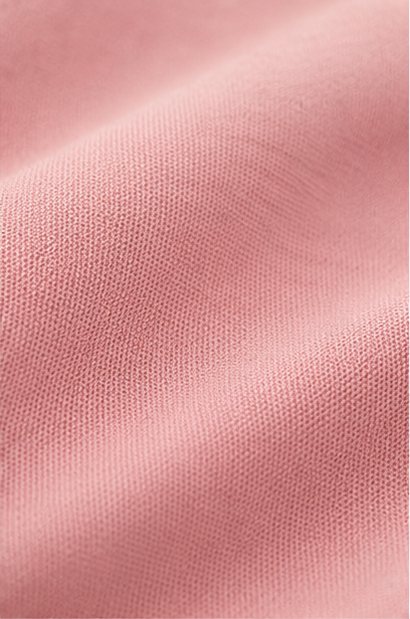 Close-up of the blush pink fabric