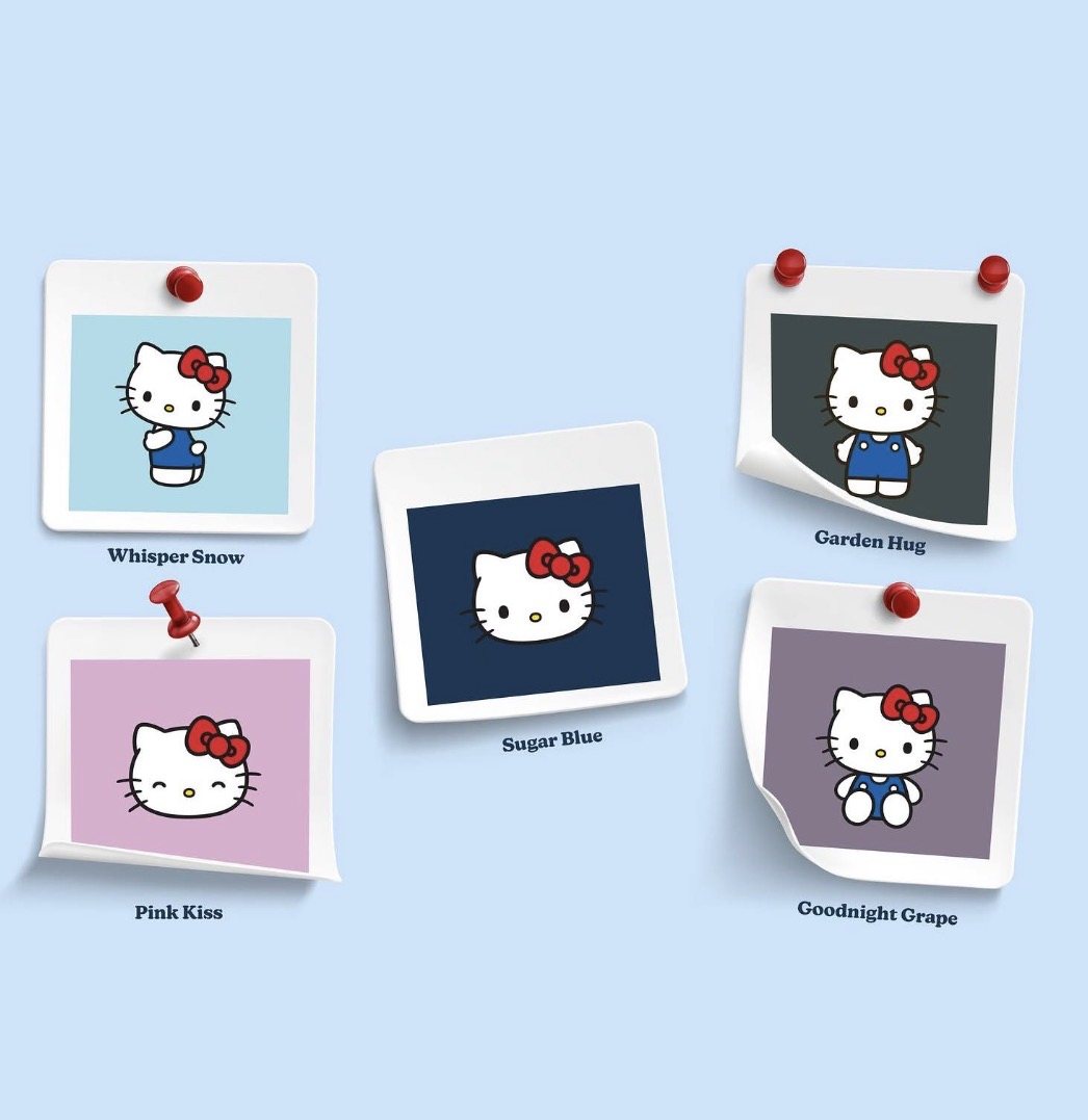 Hello Kitty colourway board
