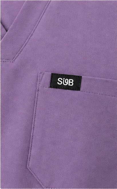 SUB logo label on a scrub pocket