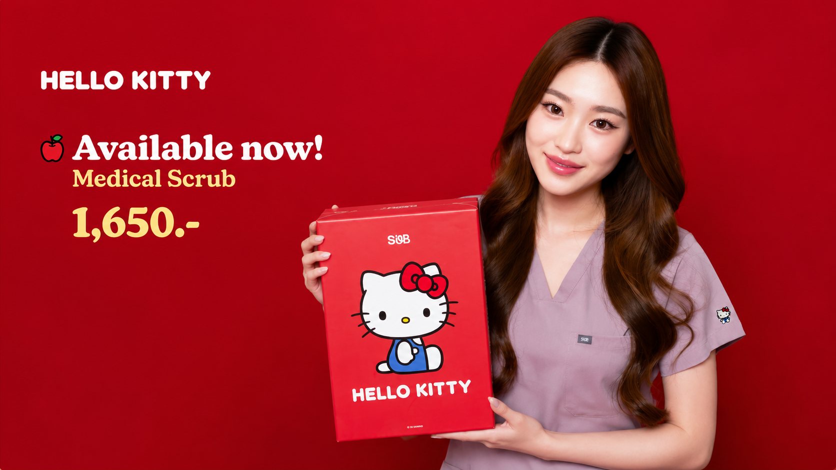 Hello Kitty Medical Scrub campaign